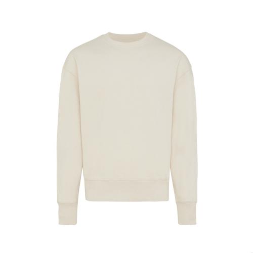 Свитшот Iqoniq Kruger из переработанного хлопка, свободный крой, унисекс, 340 г/м² - неокрашенный хлопок; 