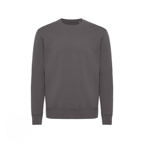 Свитшот Iqoniq Kruger из переработанного хлопка, свободный крой, унисекс, 340 г/м² - темно-серый; 