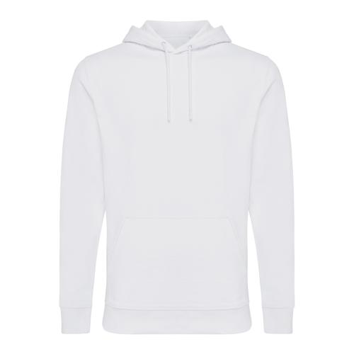 Худи Iqoniq Jasper из переработанного хлопка, унисекс, 340 г/м² - белый;