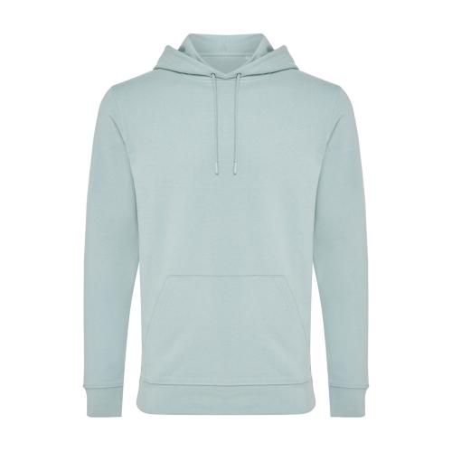 Худи Iqoniq Jasper из переработанного хлопка, унисекс, 340 г/м² - зеленый айсберг;