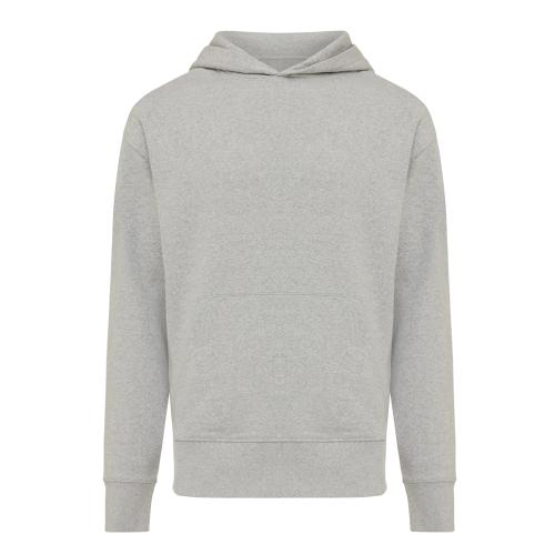 Худи Iqoniq Yoho из переработанного хлопка, свободный крой, унисекс, 340 г/м² - вересково-серый;