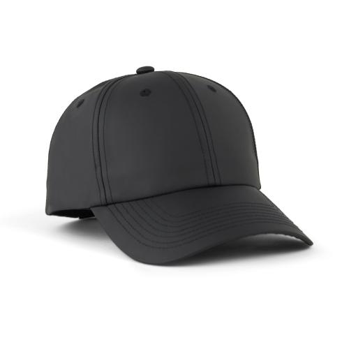 Бейсболка VINGA Baltimore из rPET AWARE™, 6 клиньев - черный;